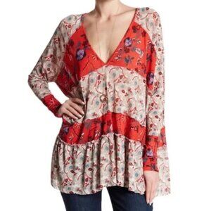 Free People Isabel Oversized Floral Tunic